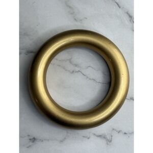 Vintage  plastic Golden Chunky‎ Thick Bangle Bracelet